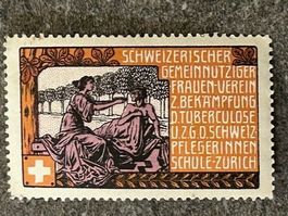 Antik: TUBERCULOSE Schweiz 1907 gemeinnütziger Frauenverein