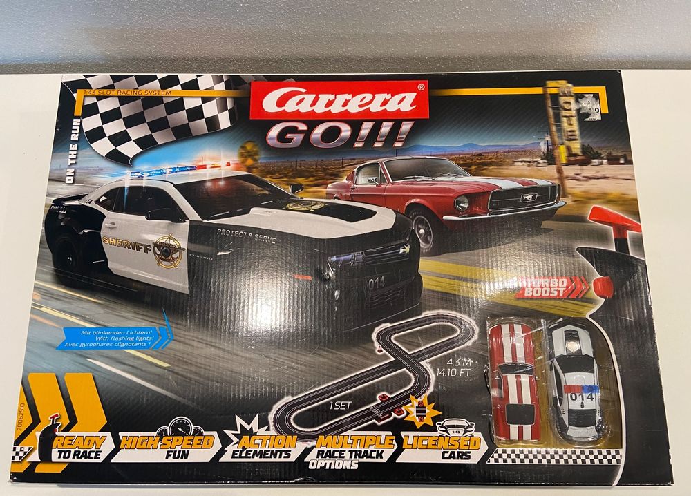 Voiture Carrera GO!!! Chevrolet Camaro Sheriff - Voiture De Circuit Police 1:43 Pour Enfants Dès 6 Ans