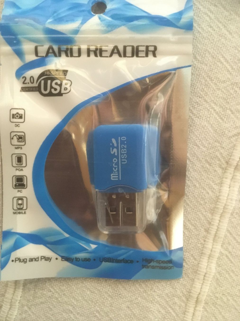 Lettori di schede: Card Reader USB 2.0 blau – Nuovo e nell'imballaggio originale da Marbach LU venduto da Hoheduene