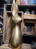 Riesiger  Goldhase aus TON! ca. 62 cm