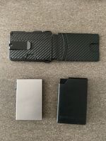 Portemonnaie Set Carbon RFID Aluminium Leder Neu