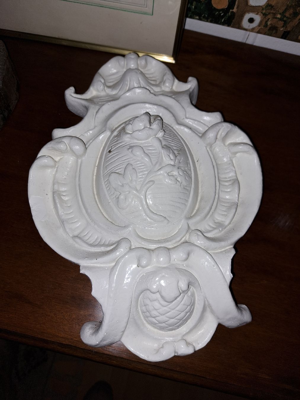 Sculture & Statue: Wandornment Stuckgips Rosenmotiv – Usato da Kölliken venduto da Upcycling-by-Mc-TAM 5