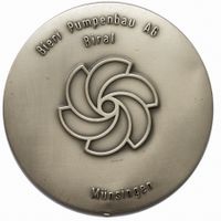 Spiegel / Miroir - Medaille - Bieri Pumpenbau AG - Münsingen