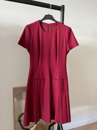 Etuikleid Hugo / Hugo Boss Bordeauxrot Gr. 36
