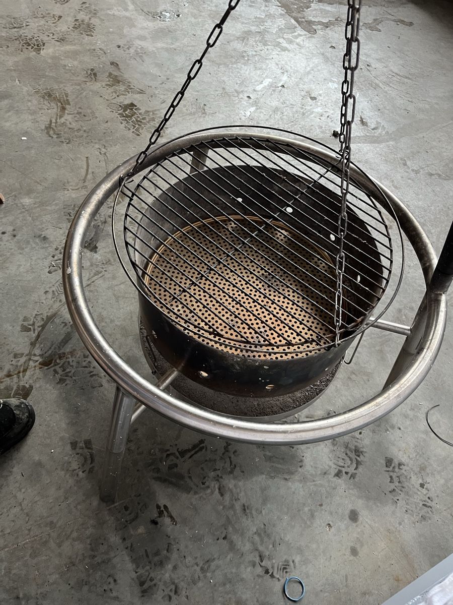 Bracieri: Feuerschale mit Grillrost, Rostfrei Inox – Usato da Schötz venduto da RcK1994 4