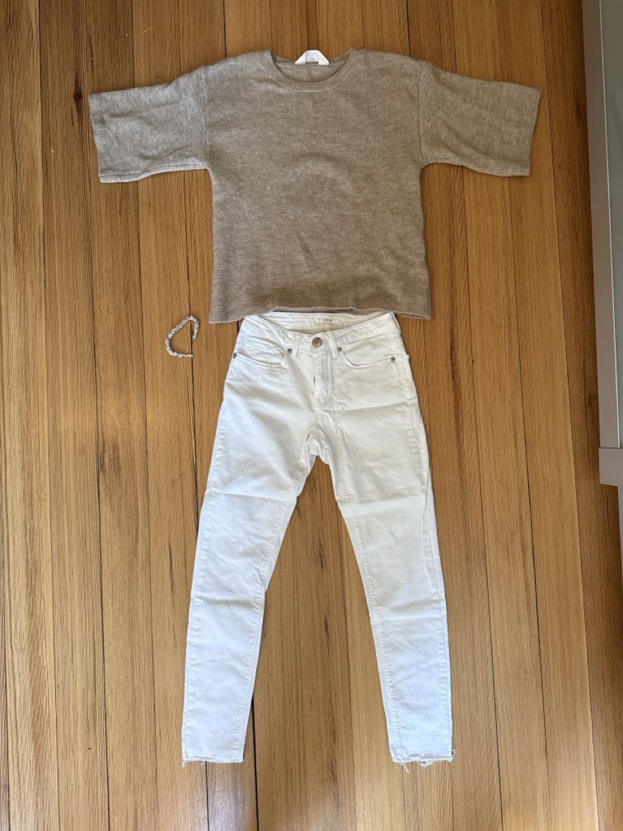 Kleiderpakete & -sets: H&M Strickpullover, Beige, Gr. 158/164, Top Zustand! – Gebraucht aus Solothurn von var002