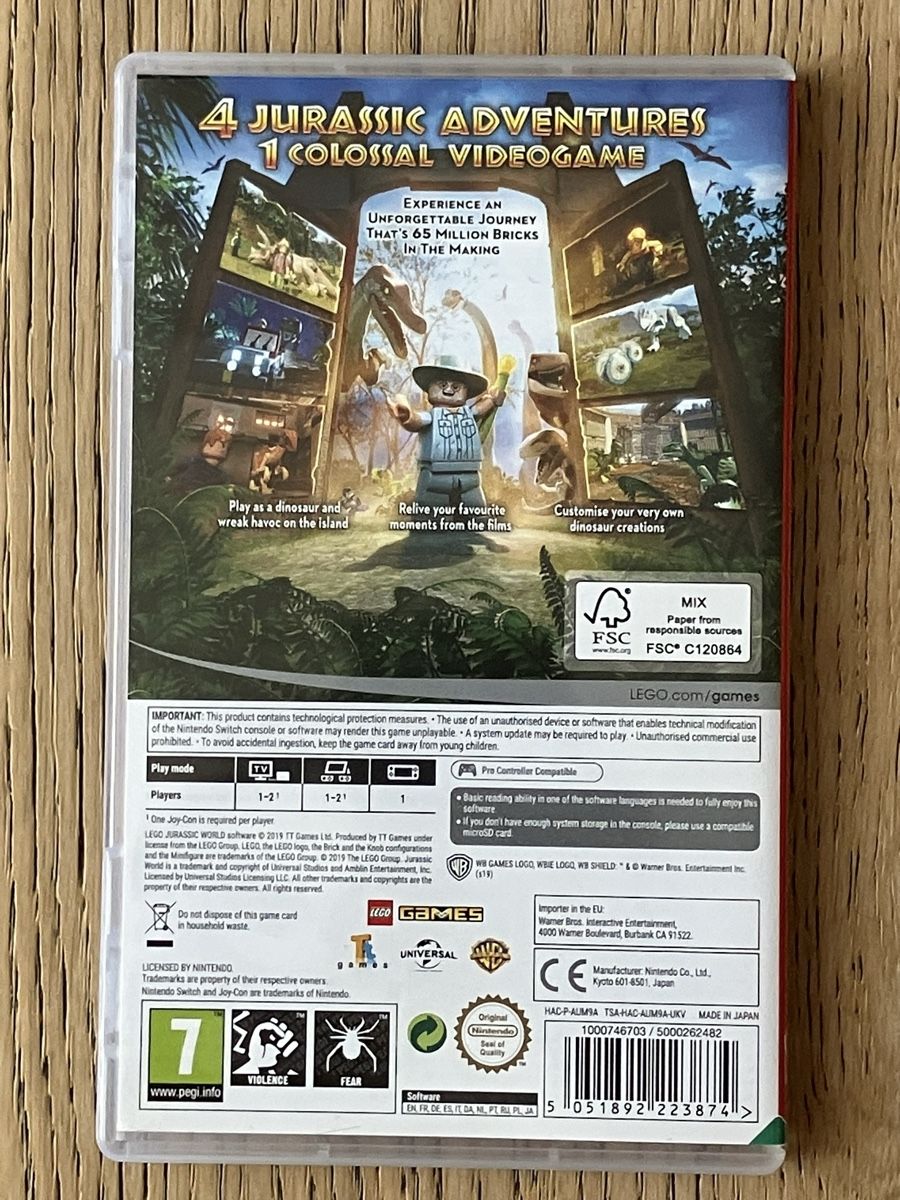 Spiele: Lego Jurassic World Nintendo Switch Game – Neu (gemäss Beschreibung) aus Beringen von  1
