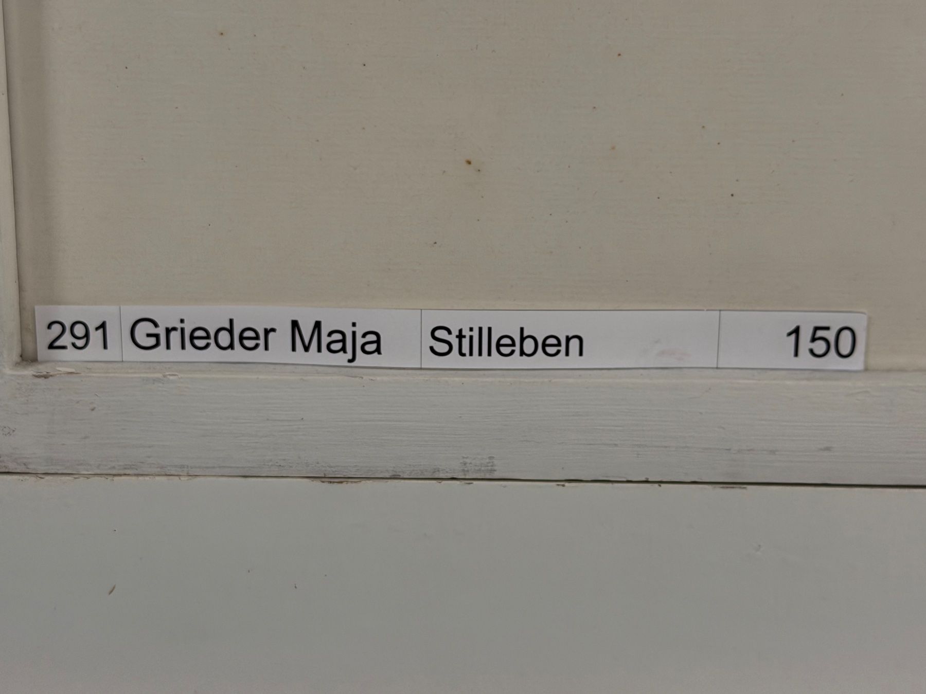 Tableaux: Grieder Maja - Stilleben 1975 – D'occasion à Basel par PAUL_ART 3