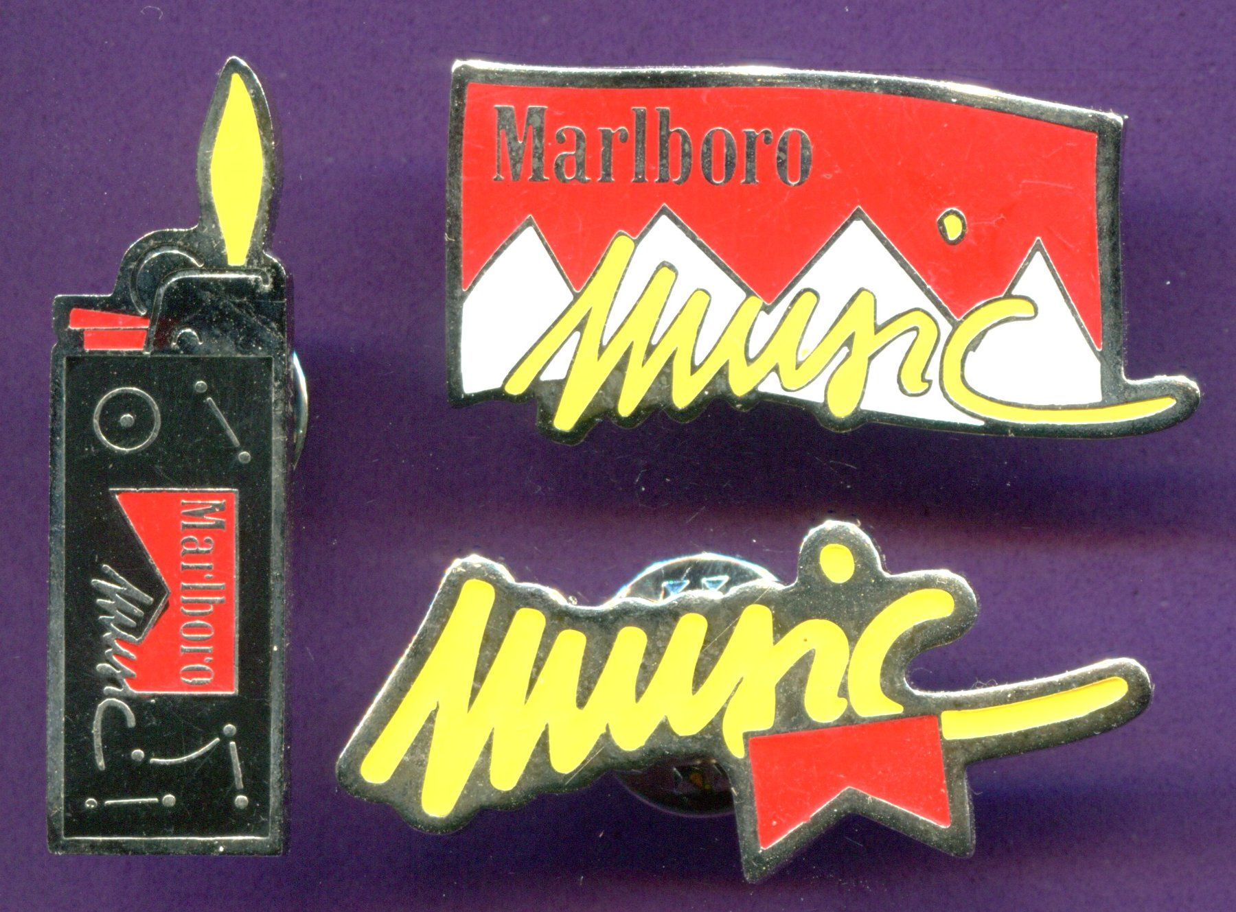 Marlboro Plaquettes & Badges: 3 Pins  Marlboro  Music – D'occasion à Winterthur par Sammleroase