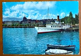 Genève - Bateau vapeur au débarcadère