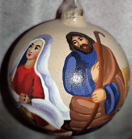 Tutte le decorazioni: Weihnachtskugel Mundgelasen Handbemahlt – Nuovo e nell'imballaggio originale da Lutzenberg venduto da Pinschi01
