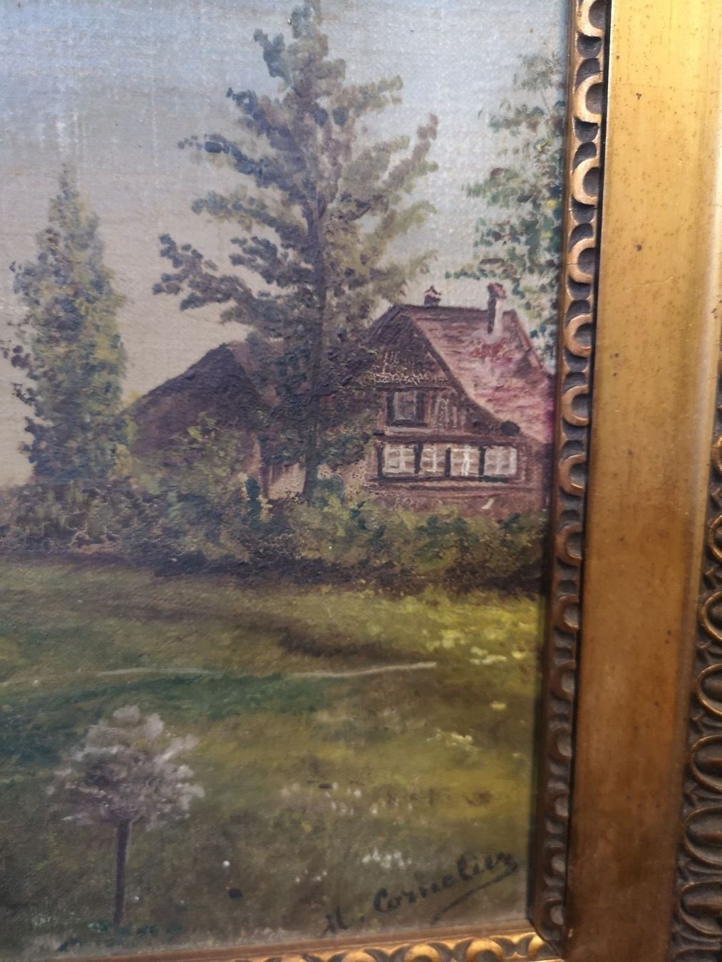Gemälde: Ancienne toile signée – Gebraucht aus Genève von Qanil77 2