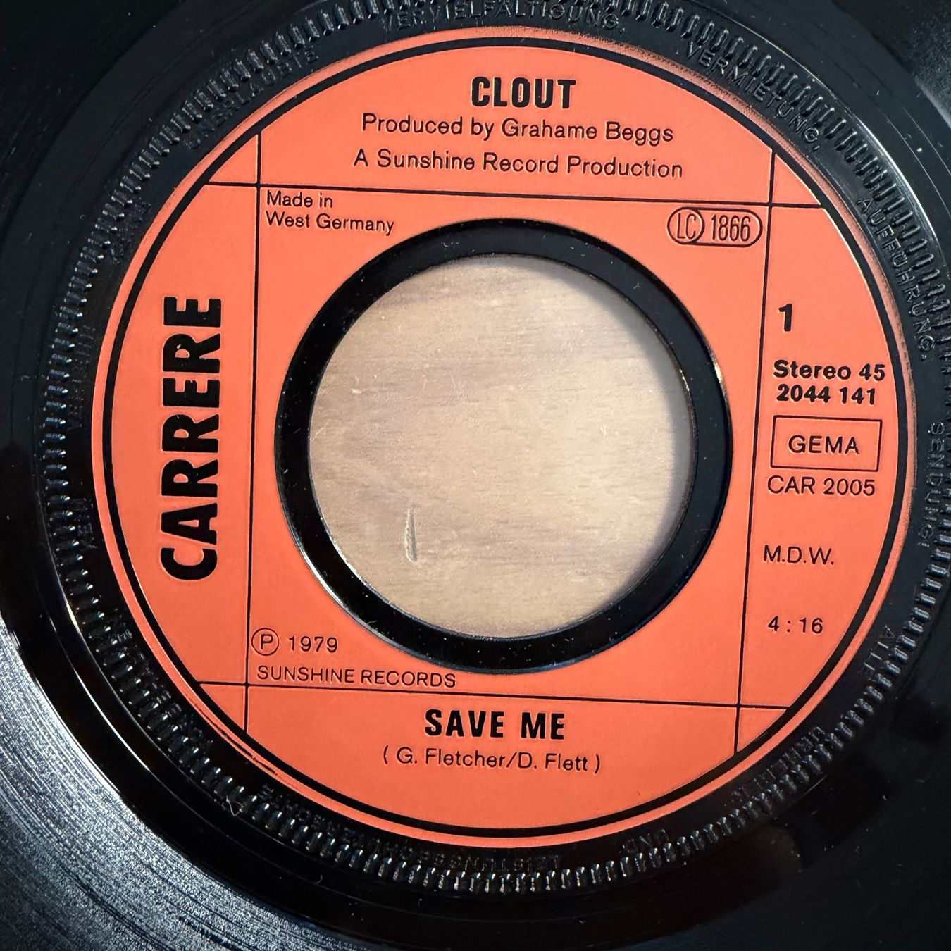 : Clout - Save Me / 1. D-Press. 1979 – D'occasion à Gais par soundcave57 2