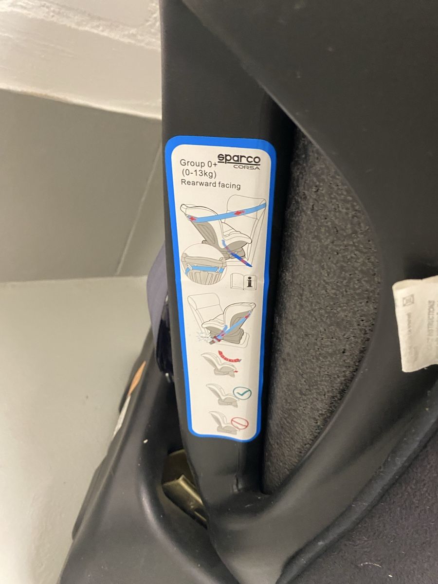 Sparco Seggiolini per auto: Siège auto Sparco bébé/enfant, noir/bleu – Usato da Le Landeron venduto da Britchon11 3