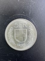 Münze 5 Franken 1966 helvetia guter Zustand
