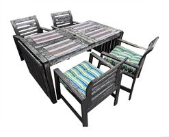 IKEA ÄPPLARÖ Gartenmöbel-Set Tisch + 4 Stühle gratis ·