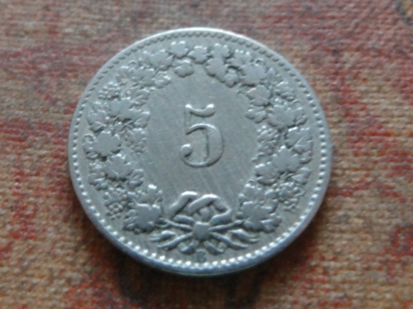Tutti le monete: 5 Rp. 1890  (B) – Usato da Romanel-sur-Lausanne venduto da Swift13 1