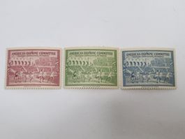 3 Briefmarken American Olympic Helsinki - 1940 - St. Moritz