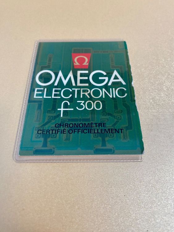 Omega Manuelle d'instruction Omega Electronic F300 (Bulova) Kaufen