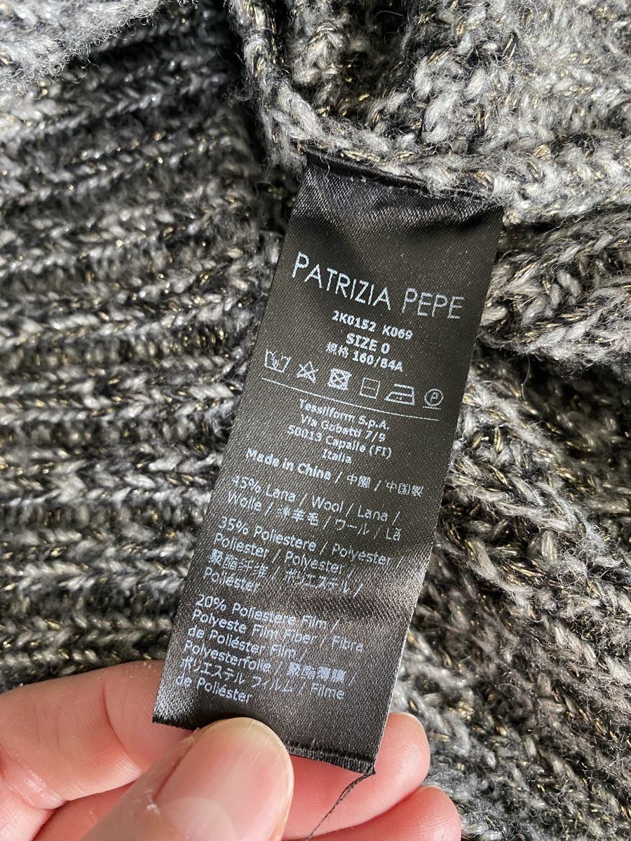 Patrizia Pepe Maglioni & Felpe: Patrizia Pepe Pullover Jumper XS grau silber – Usato da Anglikon venduto da Couture-Shop 7