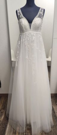 Traumhaftes Schwangerschaft Brautkleid Spitze Boho Vintage G
