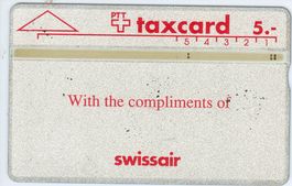 Swissair Telefonkarte 201L07461