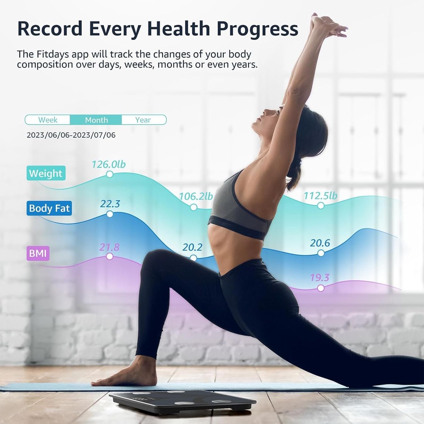 Bilance pesapersone: Körperfettwaage Digital 13 Messwerte BMI App Sync bis 180kg – Nuovo e nell'imballaggio originale da Schaffhausen venduto da her_zt65 2
