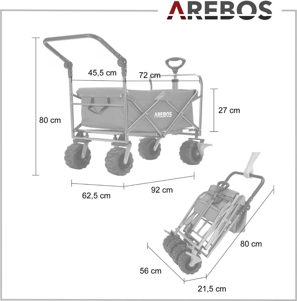Transportwagen: Arebos Bollerwagen - Neu – Neu (gemäss Beschreibung) aus Nebikon von warendiscount 4