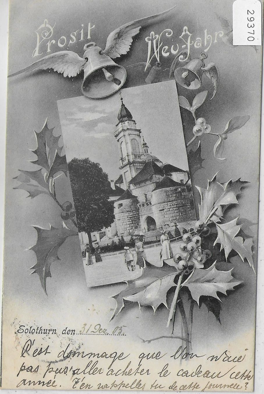 Cartoline postali: Solothurn - Prosit Neujahr – Usato da Ettingen venduto da Kartenplanet