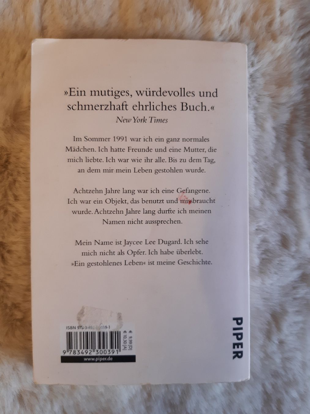 Livres: Jaycee Dugard - Ein gestohlenes Leben – D'occasion à Toffen par Gwunderegge77 1