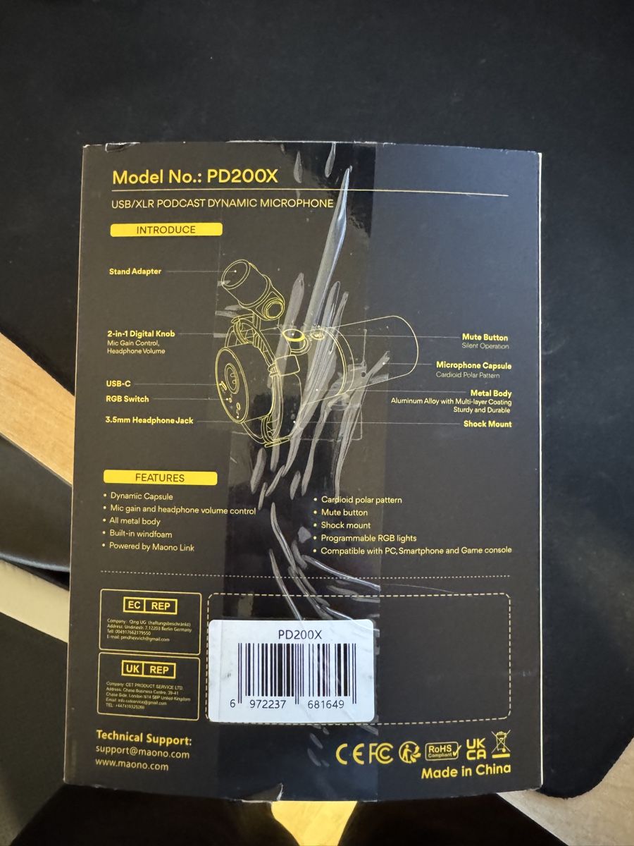 Microfoni: Maono PD200X inklusive Mikrofonarm – Usato da Berneck venduto da kal_7qdd