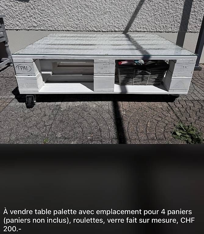 Tavoli: Table palettes  – Usato da Les Genevez JU venduto da meg14