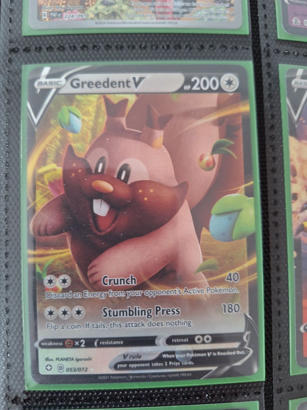 Pokémon Carte collezionabili: Greedent V – Usato da Altstätten SG venduto da GGsGameshop