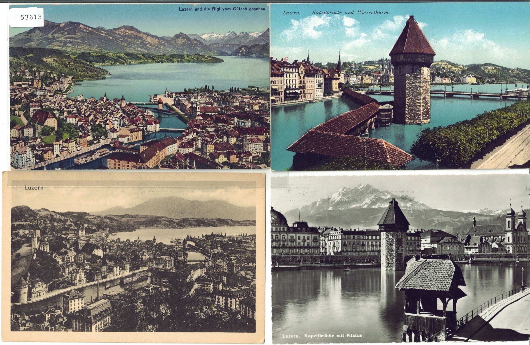 Cartoline postali: 4 AK - Luzern – Usato da Ettingen venduto da Kartenplanet