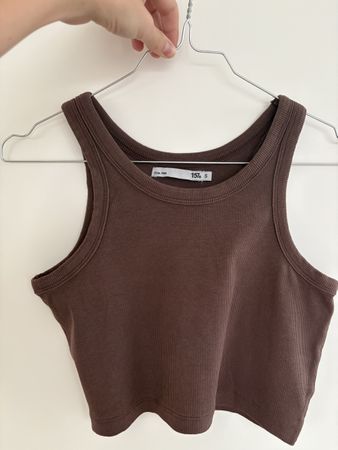 Damen Crop Top 157, braun, Grösse S, guter Zustand