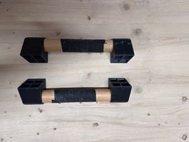 Push Up Barren / Liegestützgriffe aus Holz mit Grip Top!