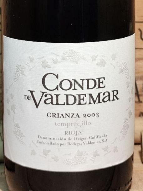 Rioja Vino: 2003 Rioja Conde de Valdemar DOC – Nuovo e nell'imballaggio originale da Büsserach venduto da Vintage-vins 1