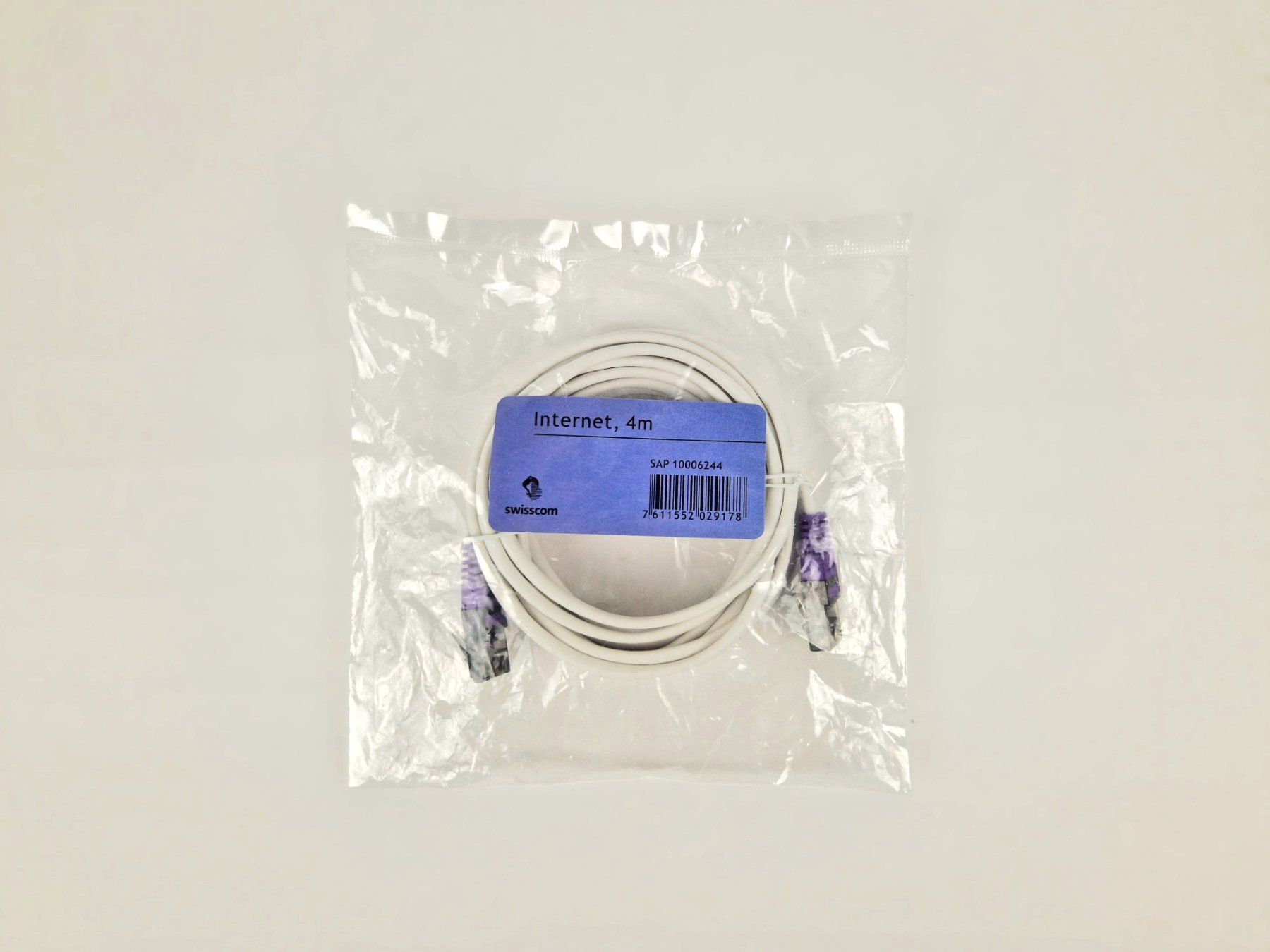 Swisscom Kabel: Swisscom DSL-Kabel 4 Meter – Neu und originalverpackt aus Basel von Restwert_Basel