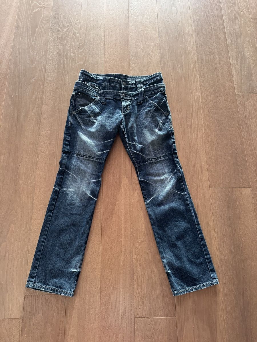 Jeans: PPFM Double Waist Distressed Jeans  – D'occasion à Viganello par jel_hd6f
