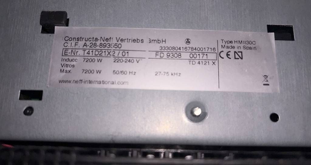 Cucine: Cuisinière induction NEFF T41D21X2 7200W TOP – Usato da La Conversion venduto da martianmelle 3
