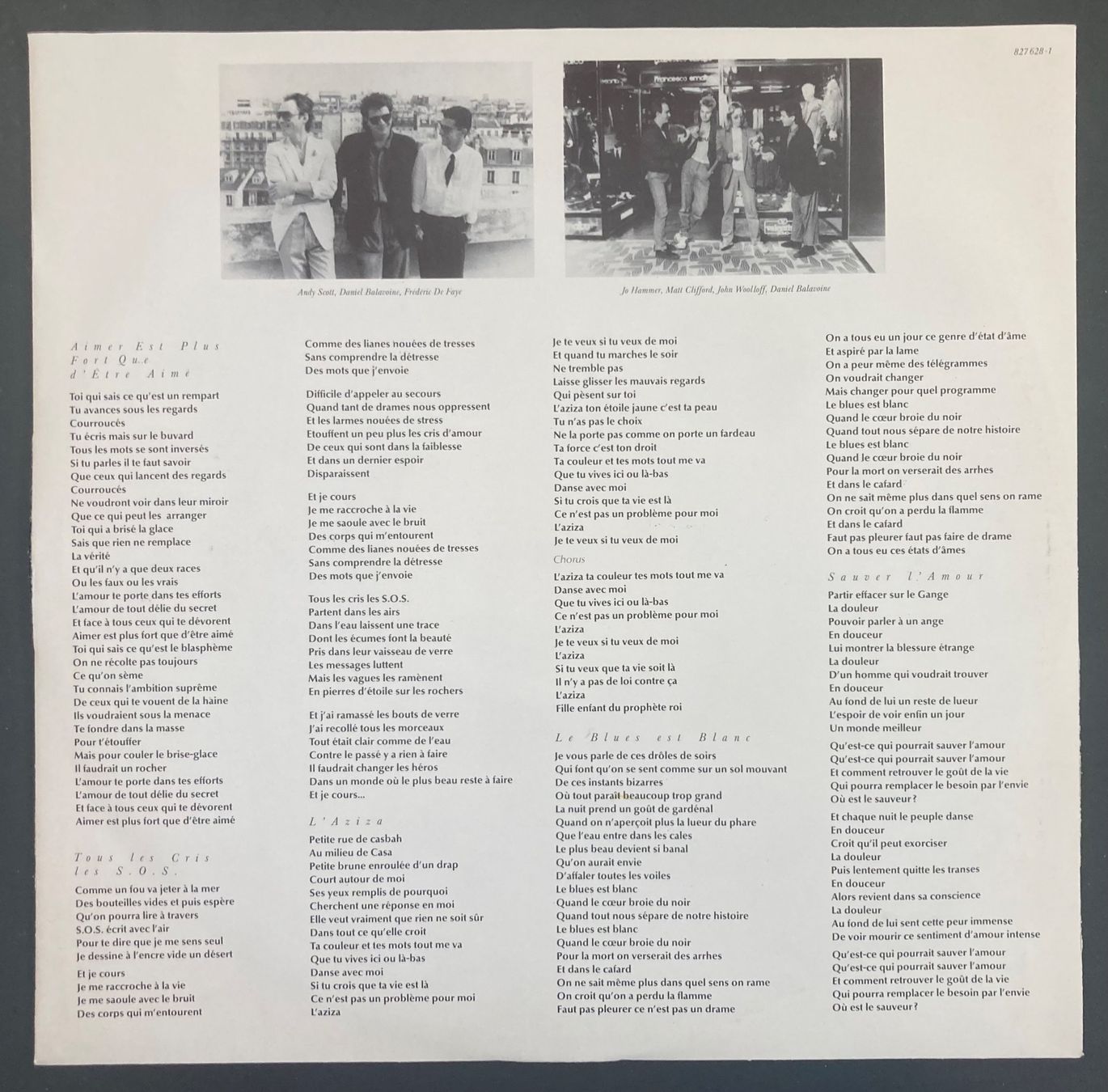 Dischi in vinile: DANIEL BALAVOINE - SAUVER L'AMOUR – Usato da Poliez-Pittet venduto da Newtown-Records 2