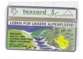 PTT-Taxcard CIPRA Alpenschutz Int.Verein/2500 Ex./Nr. K92/49