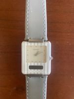 Tissot Twotimer Analog-Digital Uhr Lederband guter Zustand