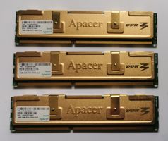 Apacer DDR3 6GB (3x2GB) PC3-10600U RAM-Kit