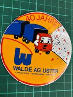 Aufkleber zum 40-jährigen Jubiläum von WALDE AG USTER