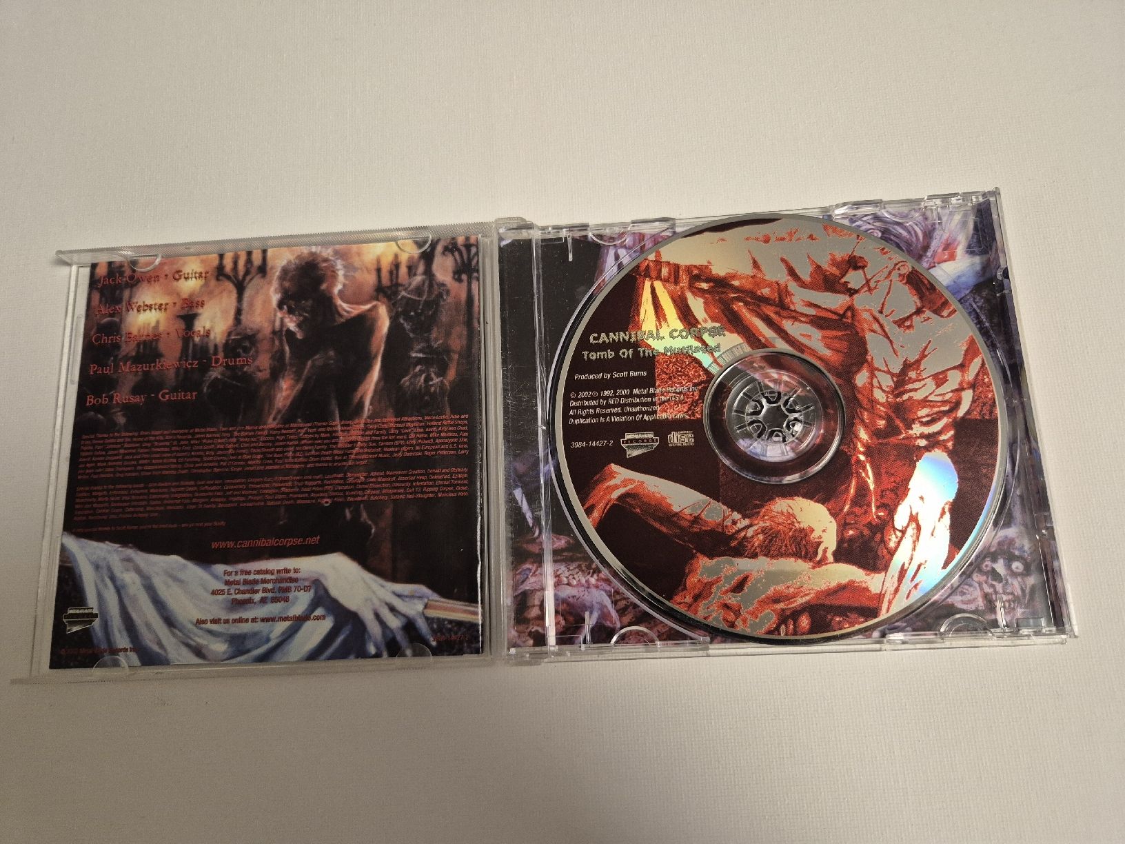 CD: Cannibal Corpse - Tomb Of The Mutilated - CD – Nuovo (secondo la descrizione) da Uster venduto da newwave0 2