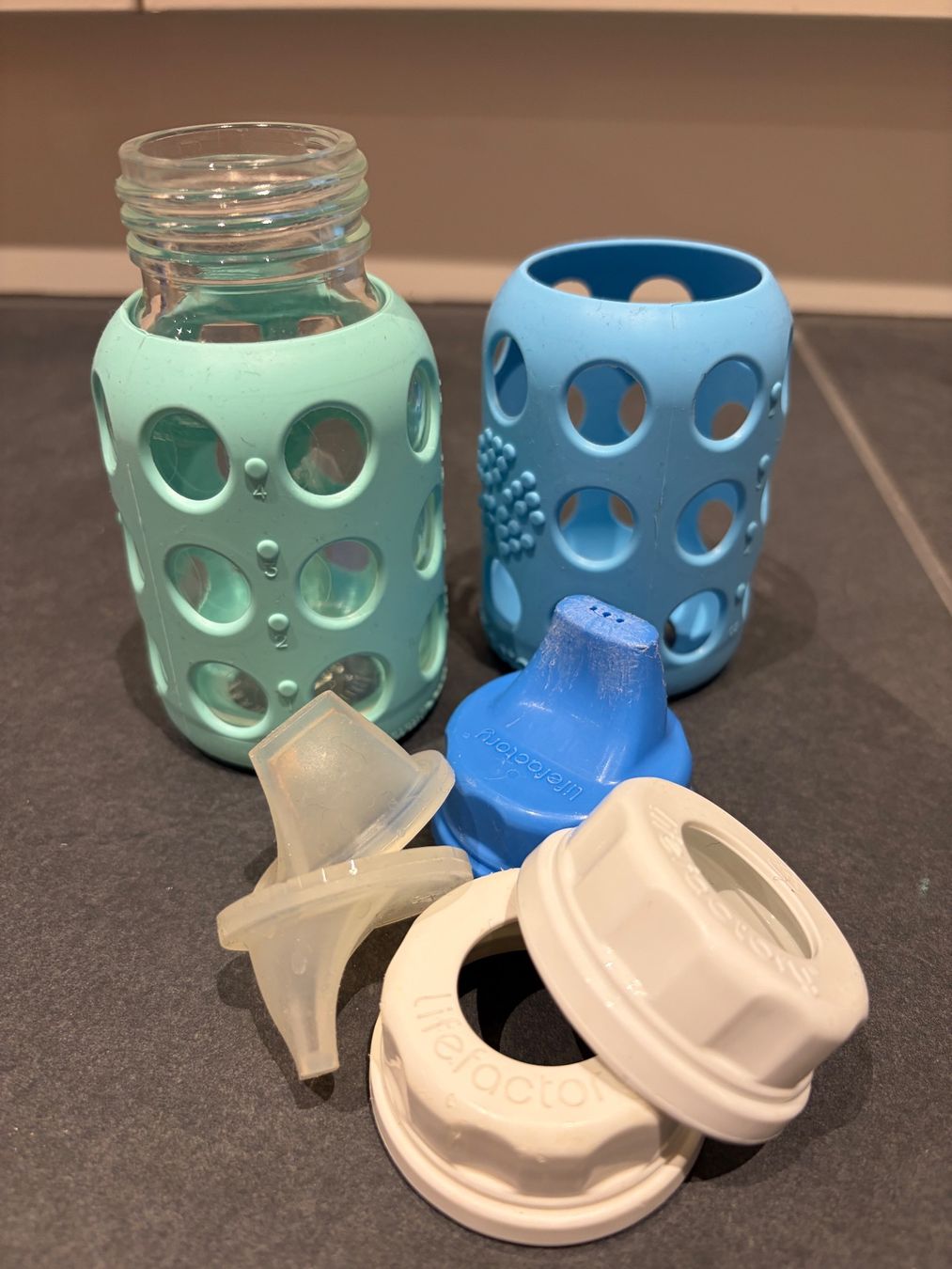 Pasti del neonato: Lifefactory Trinkflasche aus Glas – Usato da Bern venduto da Croquant