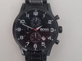 Chronograph Edelstahl 3-Zeiger Quarzuhr