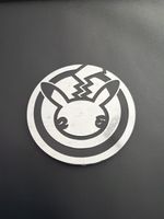 Pokemon Sammelmünze Pikachu silberfarben