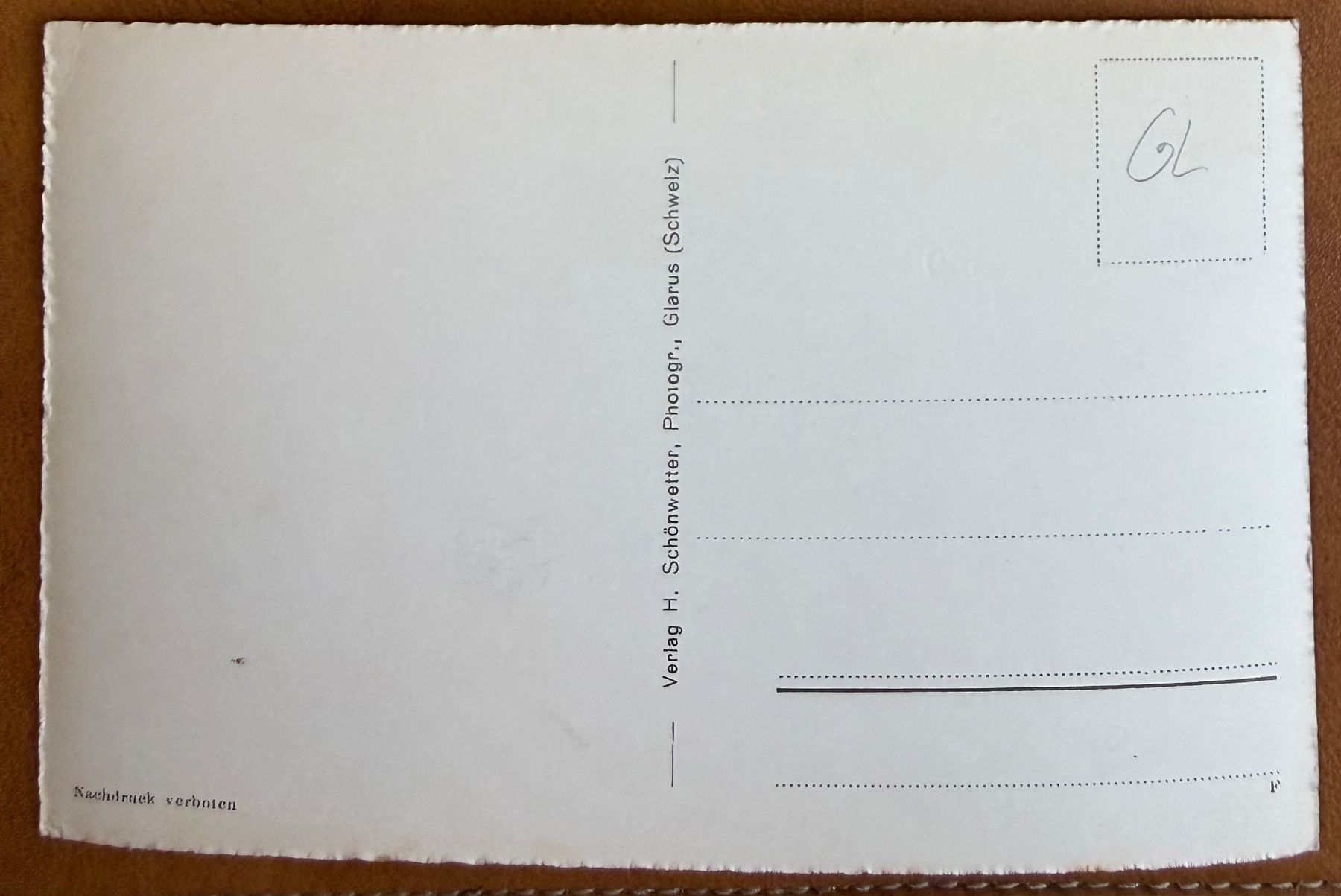 Cartoline postali: Braunwald - blick auf Linthal - AK – Usato da Lutry venduto da Ediego 1